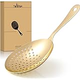 Eligara Julep Strainer - Cocktail Strainer for Drinks, Bar Stainless Steel Cocktails Strainers Spoon Tool with Handle - Use w