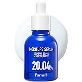 Parnell Squalane 20.04% Serum, Deep Hydrating Face Moisturizer, Mineral Water Barrier Serum for Dry & Sensitive Skin (1.01 fl.oz)