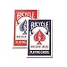 Bicycle Bridge Standard Index Playing Cards - 1 Red Deck and 1 Blue Deck
