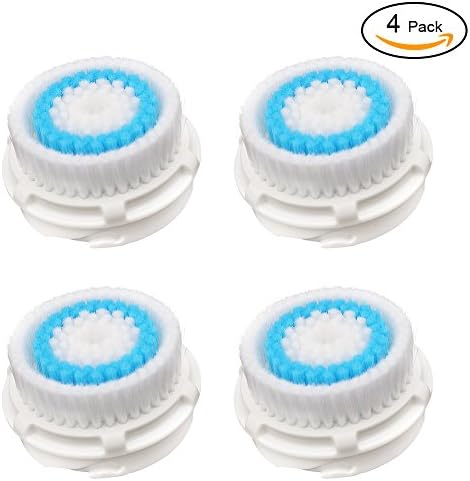 Oneryue 2 Pack Facial Cleansing Replacement Brush Heads with Cap,Deep Pore Cleansing Brush Compatible with Mia, Mia2, Mia3 (Aria), SMART Profile, Alpha Fit, Pro, Plus and Radiance Cleansing