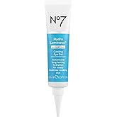 No7 HydraLuminous+ Cooling Under Eye Gel - Hydrating Eye Gel to Smooth Dry, Fine Lines with Hyaluronic Acid & Vitamin B3 Niacinamide - Reveals Visibly Healthier-Looking Skin (0.5 Fl Oz)