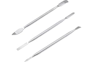 AKTOO 3Pcs Metal Spudger Dual Ends Opening Pry Tools Professional Pry Opening Spudger for Laptop Tablet iPhone ipad Cell Phone Other Mobile Devices