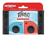 KontrolFreek Turbo Thumb Grips for Nintendo Switch Joy-Con | Performance Thumbsticks | 2 High-Rise Concave | Black