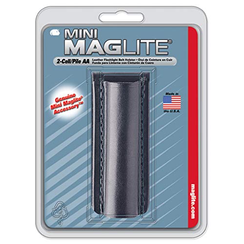 Maglite - 108-000-414 - Étui cuir lisse pour lampe Mini R6 mixte adulte Noir