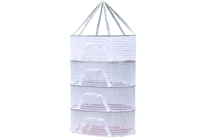 Plant Drying net, Multi-Functional Drying net, Anti-Fly cage, Household Dried Fish and Vegetables net (Four Tier)