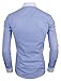 TAM WARE Mens Classic Vertical Striped Fake Pocket Longsleeve Shirt TWCMS01-BLUE-US M