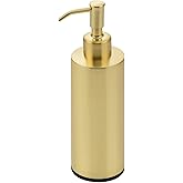 TUTEW Gold Soap Dispenser, Full Stainless Steel Soap Dispenser, Gold Dish Soap Dispenser for Kitchen, Bathroom Hand Soap Dispenser, Gold Kitchen Soap Dispenser