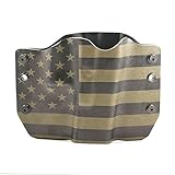 Green & Black USA Flag Kydex OWB Holsters for More Than 200 Different Handguns. Left & Right Versions Plus Speed Clips Available.