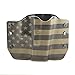Green & Black USA Flag Kydex OWB Holsters for More Than 200 Different Handguns. Left & Right Versions Plus Speed Clips Available.