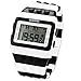 SHHORS Men's Ladies Blocks Constructor Digital LED Backlight Alarm Sport Wrist Watch