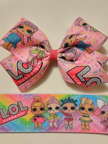 L.O.L Surprise inspired 6" hair bow, LOL Surprise Dolls inspired baby headband, Mini LOL babies hair bow, Medium size hair bow