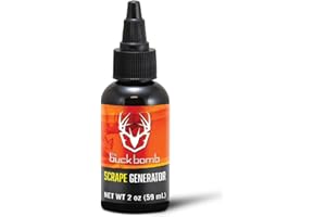 Hunters Specialties Buck Bomb Natural Scrape Generator Liquid Scent w/Wicks | Deer Buck Lure Hunting Primetime Post/Pre Rut Scent Attractant for Hunting