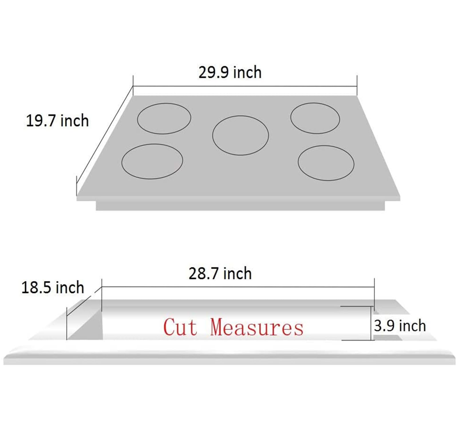 30 Inch Gas Cooktop, Stainless Steel Built-in 5 Burners Stovetop Dual Fuel Gas Hob NG/LPG Convertible Gas Cooktop DK5712