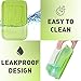 Lodge Food Storage Reusable Set Airtight, Watertight, Leak-Proof - Stackable - Dishwasher and Microwave Safe for Home Pantry and Kitchen
