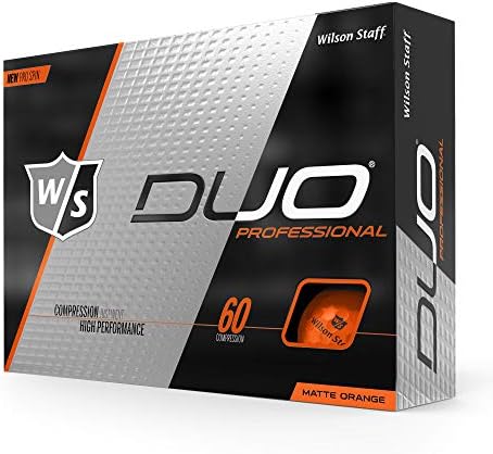 Wilson Staff DUO Professional Golf Ball, Orange