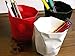 Chris-Wang 1Pcs Creative Out-of-Shape Wrinkle Plastic Pencil Cup/Pen Holder/Cosmetics Organizer/Desk Sorter Bin/Stationery Collection/Make-up Brush Tub(Red)