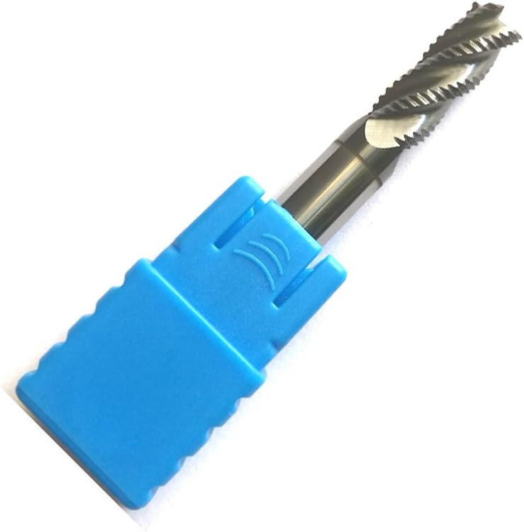 JERRAY@ Cutting Tools Solid Carbide roughing End Mills, HRC45 with Tialn Coated, 4 Flutes, 8mm Diameter, 8mm Shank, 20mm Length of Cut, 60MM Overall Length …