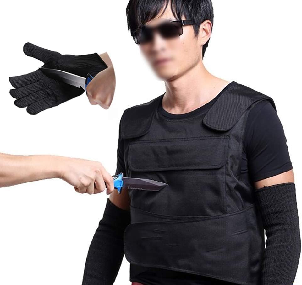 lqgpsx Protective Knifeproof Vest, Safety Stab Proof Vest Clothes, Front and Back