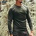 MERIWOOL Mens Base Layer - 100% Merino Wool Midweight Long Sleeve Thermal Shirt Black