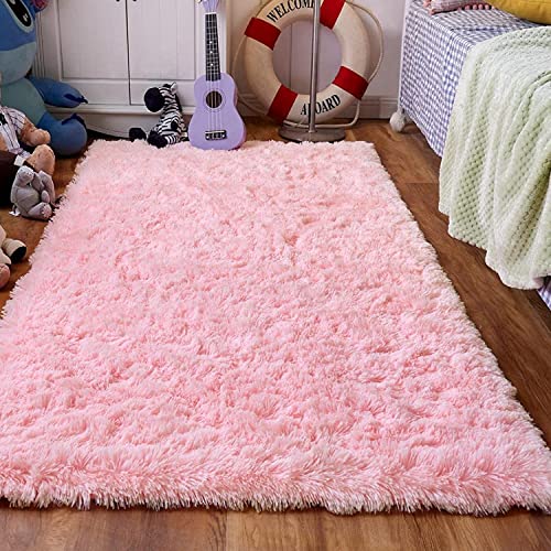 Tosuoka Area Rug 4' x 6' Carpet Shag Rug, Soft Shaggy Fluffy Rugs