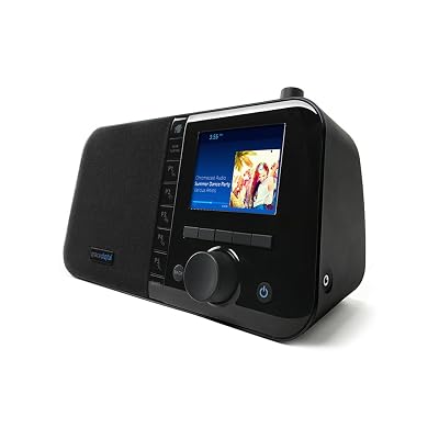 Grace Digital Mondo Elite Smart Internet Radio, Bluetooth, Wi-Fi, 7-Day Alarm &ndash; Microphone-Free (Black)