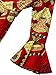 SHENBOLEN Women African Print Dresses Autumn and Winter Long Sleeves Ankara Dress(Small,Multicolored)