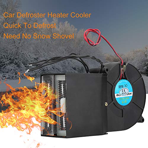 Keenso Portable Car Heater, Fast Heating Defrost Defogger 12V Adjustable Cigarette LighterCooling Fan 2 Wide Outlet Plug in Cigarette Lighter