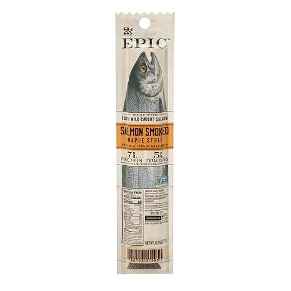 EPIC SMOKED SALMON SNACK STRIP, 0.8 OUNCE (PACK OF 1)
