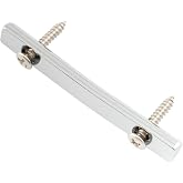 Musiclily Pro 48mm Guitar String Retainer Bar String Trees, Chrome | Brass String Guides, for Floyd Rose Double Locking Tremolo Bridge System