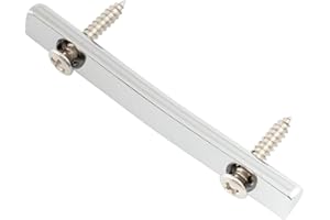 Musiclily Pro 48mm Brass Guitar String Retainer Bar Trees Guides for Floyd Rose Double Locking Tremolo Bridge System, Chrome