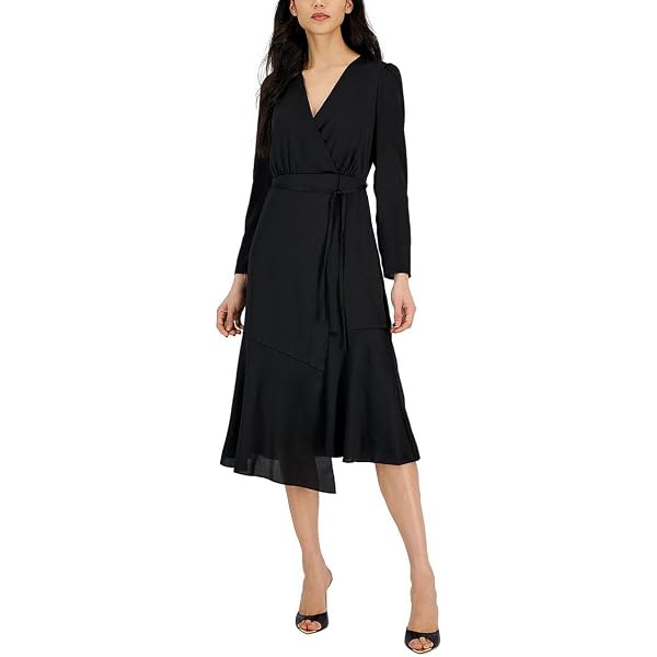 knee length dresses for ladies Anne Klein Jacquard Lurex Midi Dress
