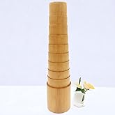 Professional Wooden Bracelet Mandrel & Sizer Tool - Step-Design Adjustable Bangle Sizing Tool for Precise Measurements, Ideal for Bracelet Making, Wire Wrapping, and Jewelry Crafting with Durability