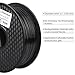 1.75mm 3D Filament PLA 3D Printer Filament 1KG Spool Filament for 3D Printing, Dimensional Accuracy +/- 0.02 mm(Black)
