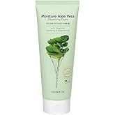 Glamfox Moisture Aloe Vera Cleansing Foam with Vitamin C, 5.29 Fl Oz (Pack of 1)