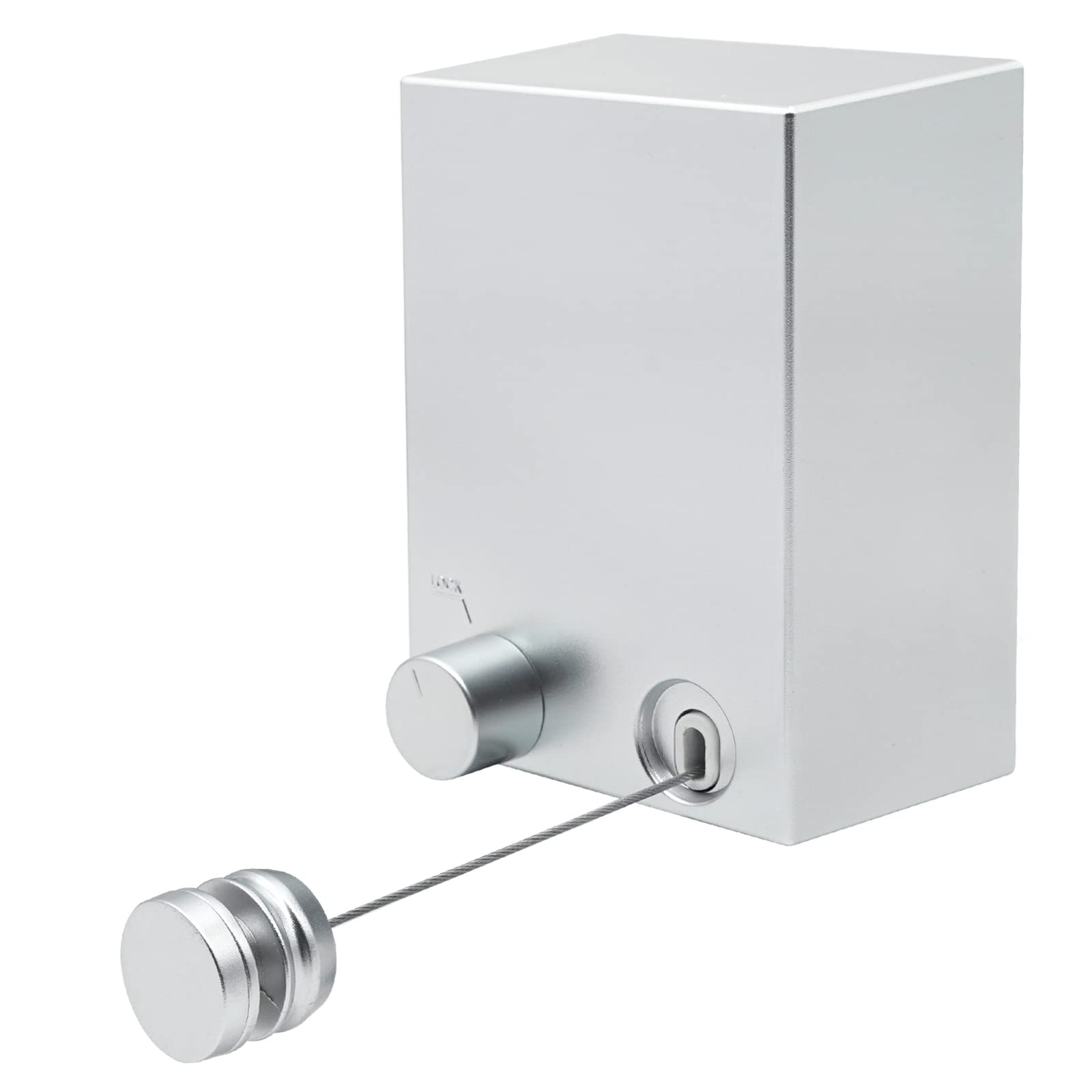 MUALROUS Extendable Adjustable Retractable Washing Line - Wall Mounted, Up to 4.2 m Long