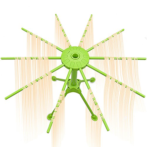 Pasta Drying Rack with 10 Bar Handles Collapsible Household Noodle Dryer Rack Hanger