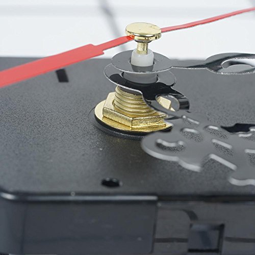 Gracefulvara Black Wall Clock Quartz Movement Mechanism Repair Set