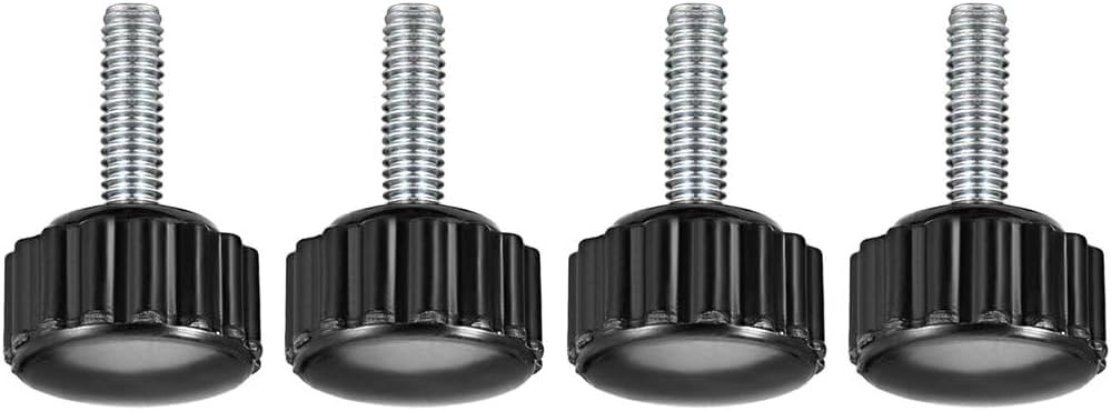 MACHSWON Knurled Clamping Knobs Saw Drill Press Lathe and Routing Jigs Packaging Machinery Printing Equipment Hand Clamping Handle Bolt Hand Knob Screw Replacement Parts M4 x 15mm 4pcs