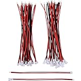eBoot 20 Pairs 1.25 mm JST 2 Pin Micro Electrical Male and Female Connector Plug with 10 cm Wire Cable