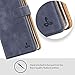 Snakehive Vintage Wallet for Samsung Galaxy Note 9 || Real Leather Wallet Phone Case || Genuine Leather with Viewing Stand & 3 Card Holder || Flip Folio Cover with Card Slot (Navy)