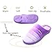 WILLIAM&KATE Men's and Women's Indoor Memory Foam Slippers Plush Lining Anti-Skid House Shoes (40-41/8.5-9.5 B(m) US, Purple)