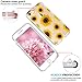 JAHOLAN iPhone 6 Case, iPhone 6S case Girl Floral Clear TPU Soft Slim Flexible Silicone Cover Phone case for iPhone 6 iPhone 6S - Sun Flowers