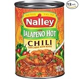Nalley® Jalapeno Hot Chili Con Carne with Beans, 14-ounce Cans (Pack of 12)