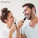 O'bella Sonic Electric Toothbrush, 48000/rpm and 5 Optional Modes Rechargeable Black Toothbrushes for Deep Cleaning, Smart Timer, Waterproof, 4 Replacement Heads Travel Cases