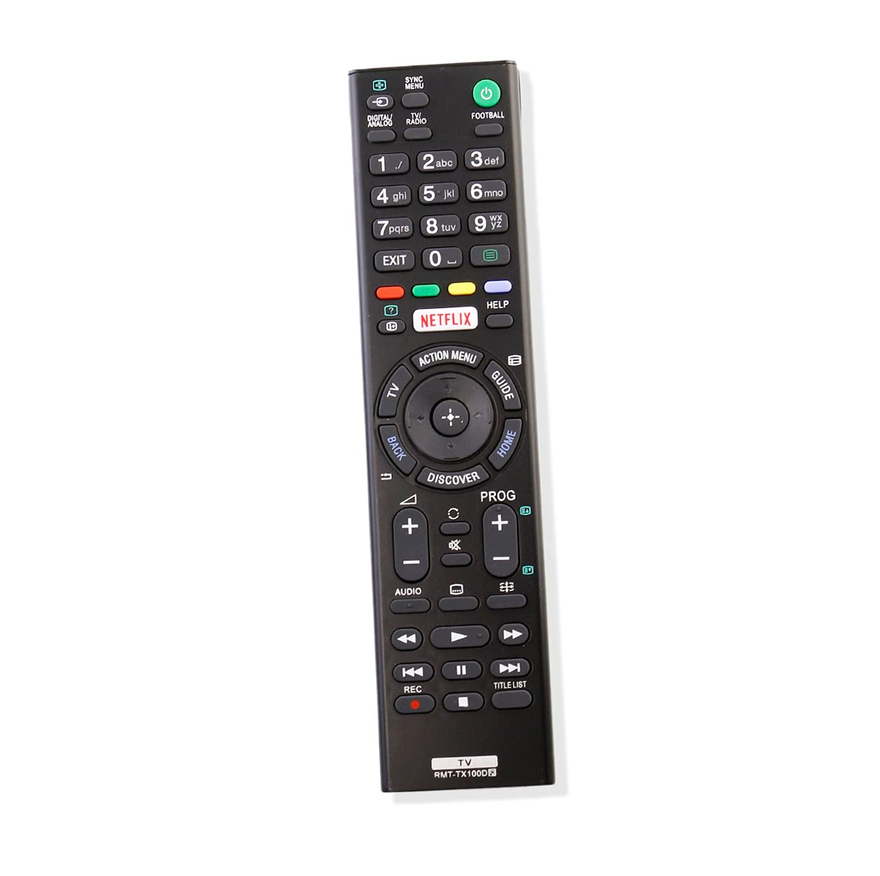 AULCMEET RMT-TX100D Replaced Remote Control Compatible with Sony Smart TV KDL-55W755C KDL-55W756C KDL-50W80xC KDL-50W75xC KDL-50W755C KDL-50W756C KDL-43W808C KDL-43W809C KDL-43W75xC