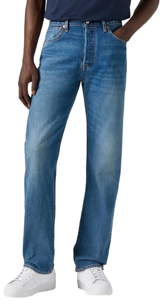 Levi's Men's 501 Original Fit Jeans (Also Available in Big & Tall), (New) Cascade (Lightweight - Non-Stretch), 42Wx32L Image