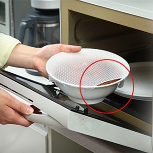 Easy&Home Silicone Magic Wrap Keep Leftover Fresh Food Sealed Semi-Permanent /3P