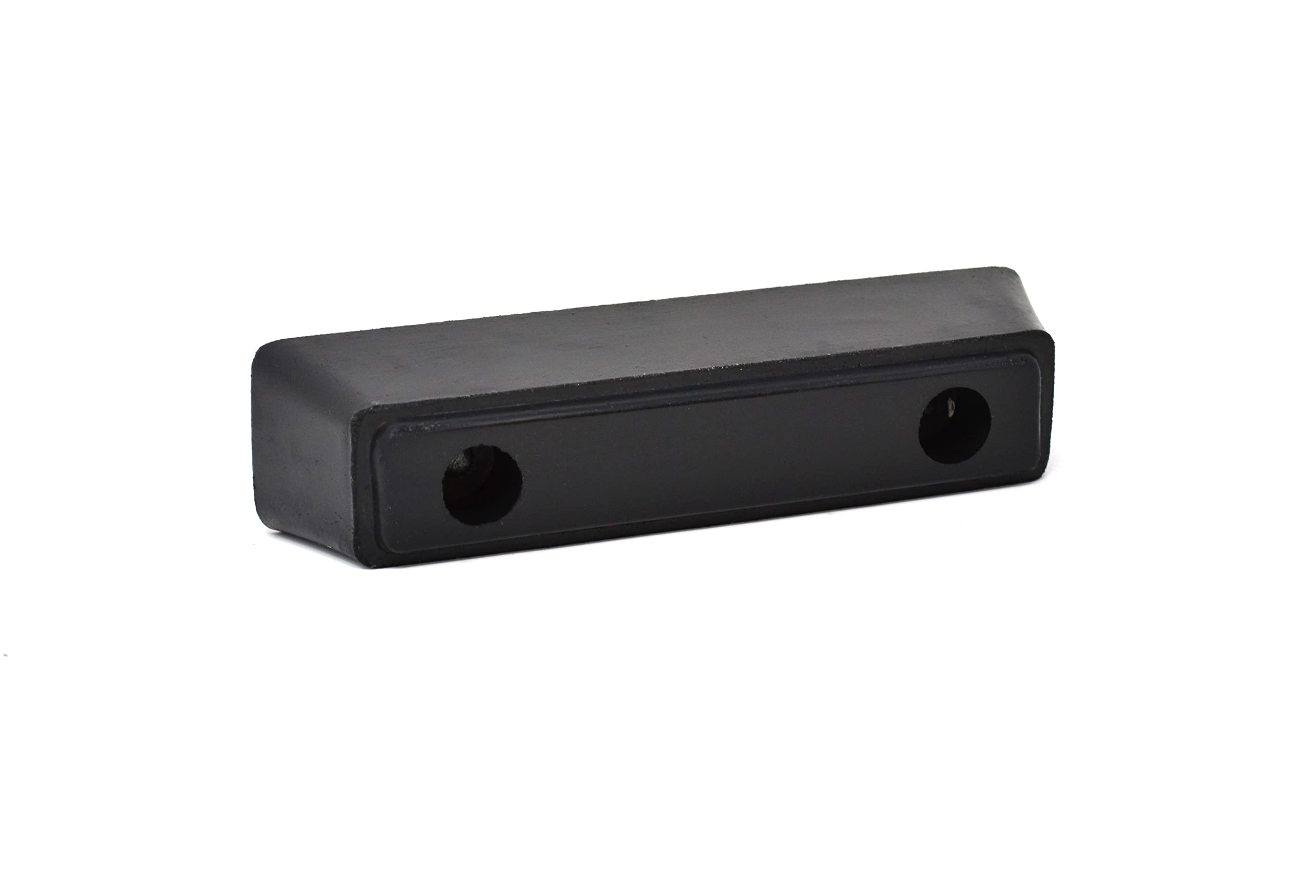 ZEROplus Very Heavy Duty Rubber Door Buffer with Two Fixing Holes Reinforced with Steel Washers (210mm Length x 50mm Width x 50mm Projection.)