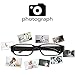 Sappywoon Hidden Camera Eyeglasses Loop Video Recorder Fashion Spy Camera Security Cam(Updated)