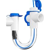 WESUA 3/4 Clear PVC U Trap Pipe Fitting Connector for HVAC Condensate Drain System with Cleaning Brush